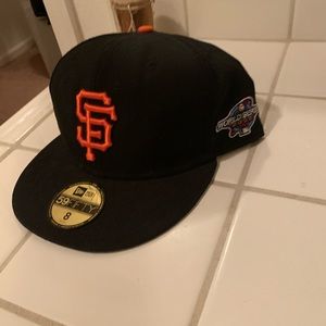 San Francisco Giants New Era Black 2002 World Series 59FIFTY Fitted Hat
